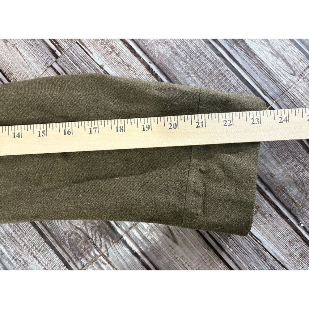 Miller & Gabbe Ltd Us Army Wool Cropped Jacket Sz Large Green Khaki Vintage 1955 View 6